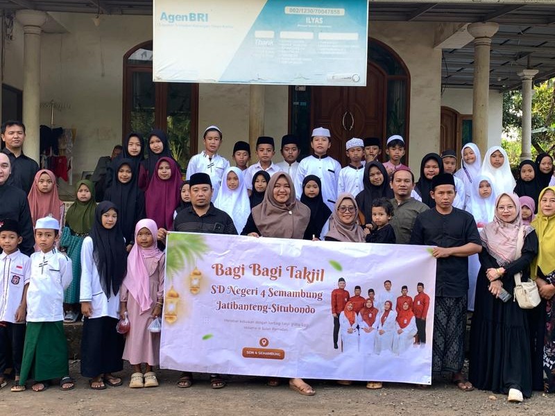 Indahnya Berbagi: Siswa SD Negeri 4 Semambung Laksanakan Kegiatan Berbagi Takjil